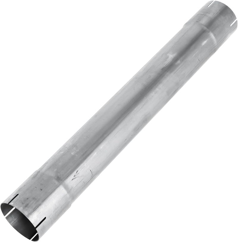 STMGW Silver Galvanized Straight Exhaust Pipe Tubing Steel 30 Inch Long 4 Inch OD - Image 1